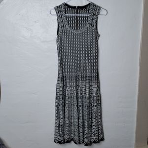 Nic + Zoe White and Black Pattern Dress